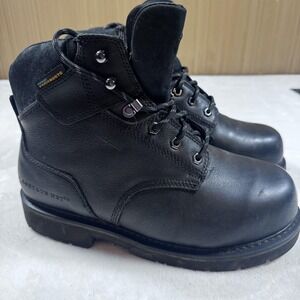 HyTest Footrests‎ Boots Mens Size 8.5 EEE Leather Waterproof Safety Toe Work